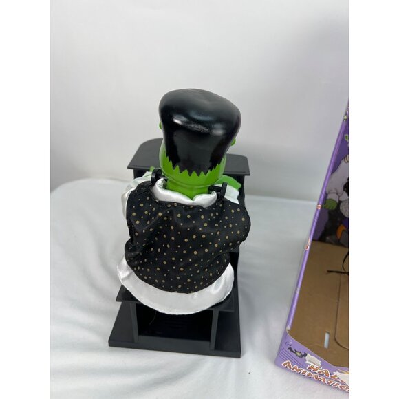 Halloween Animated Musical Frankenstein Piano Playing Good Golly Miss Molly - Picture 4 of 8